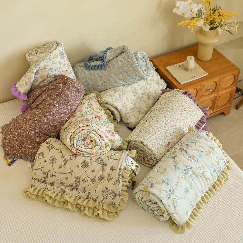 小冰柠A类母婴级凉感丝夏凉被空调被冰淇淋夏被冰丝被子双人薄款