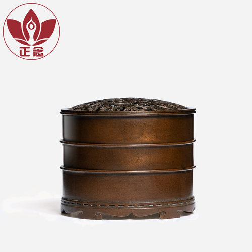 庆松堂苏工铜炉名家胡庆松制素面E园艺雕手工复古打香篆熏香炉