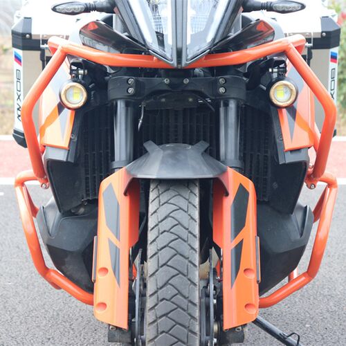 适用KTM790ADV/R版摩托车铝合金三箱边M箱尾箱保险杠护杠改装配件