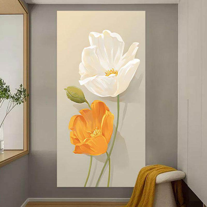 玄关自粘装饰画侘寂奶油风入户墙贴走廊贴画过道墙纸客厅壁纸,家居饰品,软装墙贴,淘宝优惠券,粉丝福利购,淘宝优惠卷