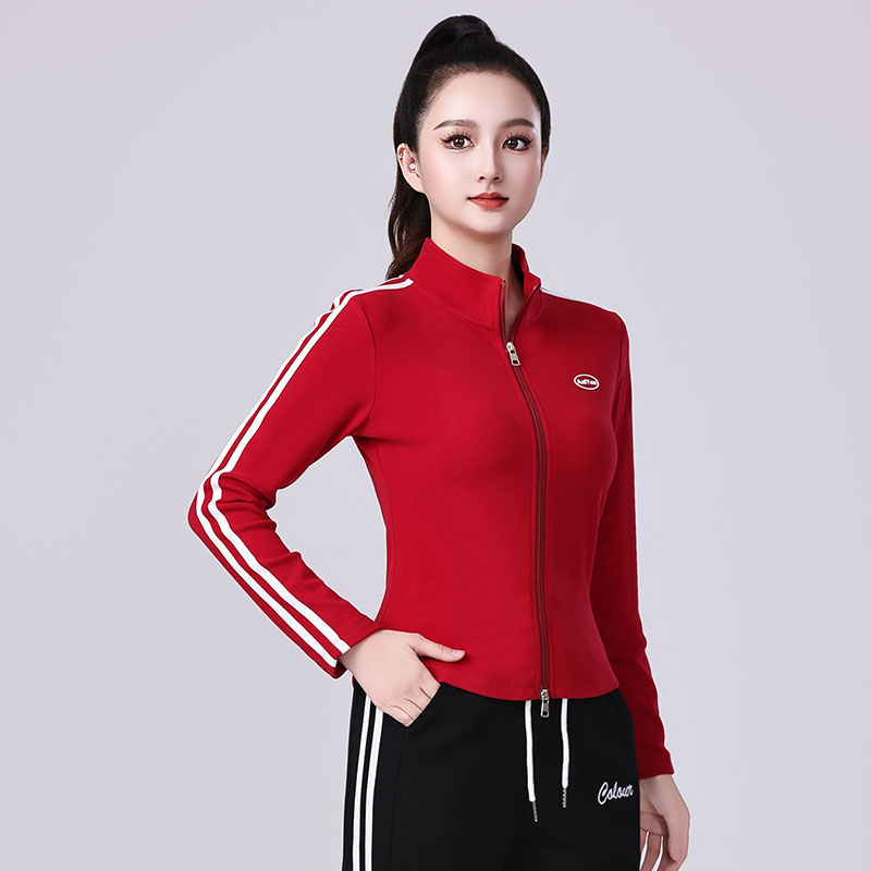 XVRV2025新款服装健身运动衣秋冬加绒全开拉链长袖立领户外运动衣