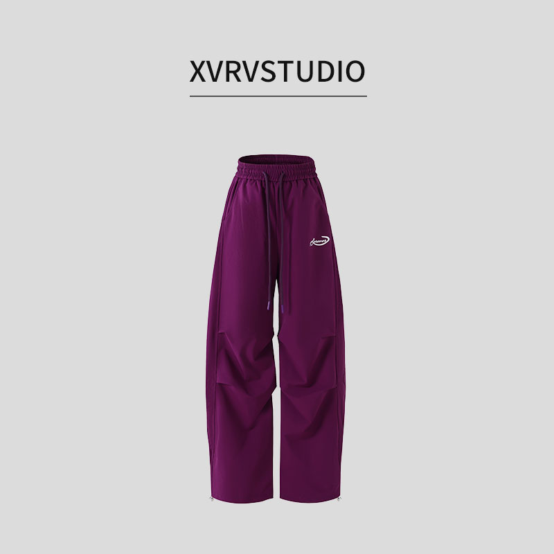 XVRV广场舞服装新款伞兵裤子健身运动户外长裤