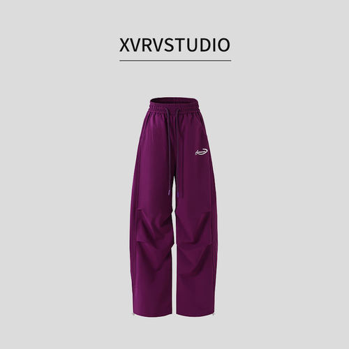 XVRV广场舞服装新款伞兵裤子健身运动户外长裤