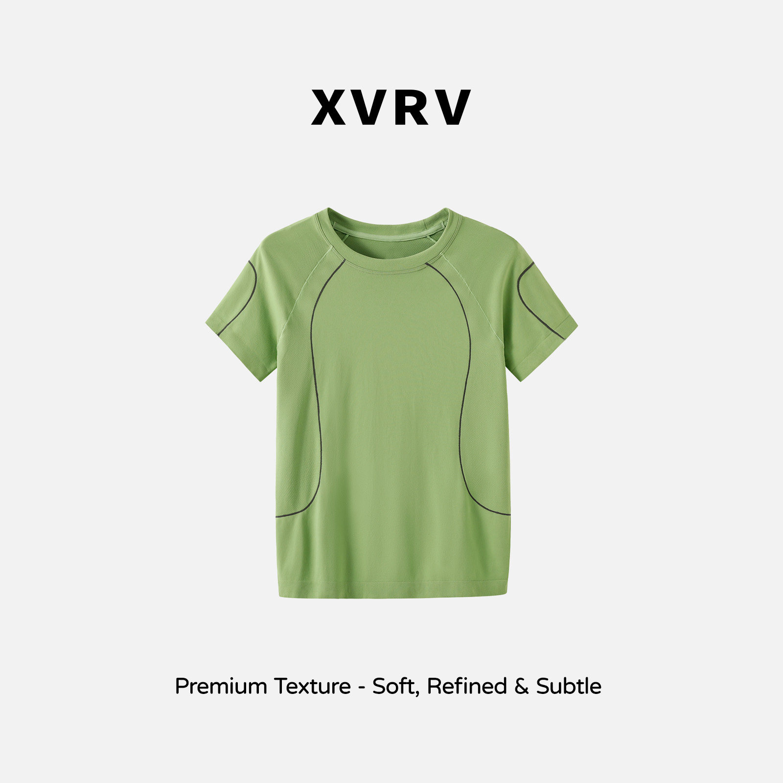 XVRV2026秋季新款圆领短袖速干透气运动T恤健身跑步宽松上衣图片