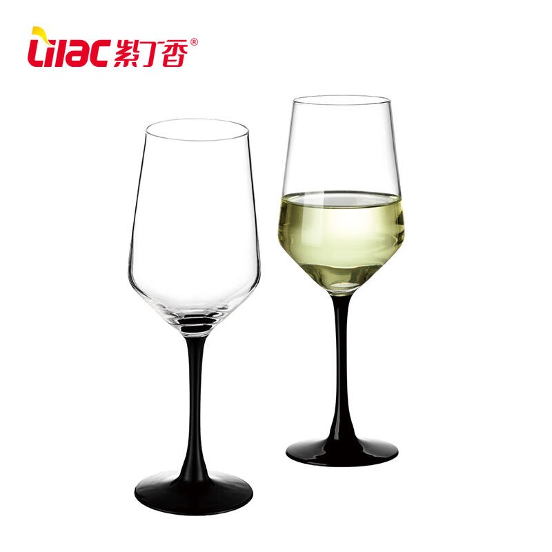 紫丁香香槟d杯白葡萄酒杯套装家用水晶玻璃高脚杯红酒杯起泡酒杯2