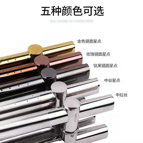 加厚玻璃门不锈钢把手木r门大门可调孔距椭圆扁管活动推拉门大拉