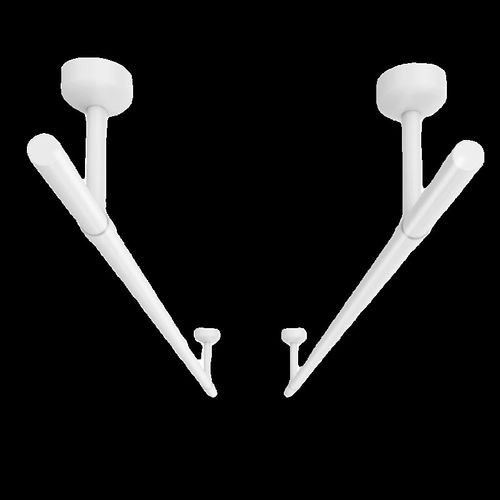 晾衣杆阳台顶装固定式白r色32mm不锈钢晾衣架晒衣杆家用一根单杆