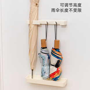 门后放伞神器I宿舍门置物架挂钩侧面伞 家用雨伞收纳架玄关壁挂式