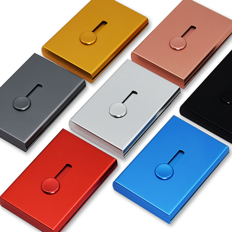 手推名片盒子随身商务q女士精致高档名片夹大容量男式收纳盒便携,文具电教/文化用品/商务用品,名片盒,淘宝优惠券,粉丝福利购,淘宝优惠卷