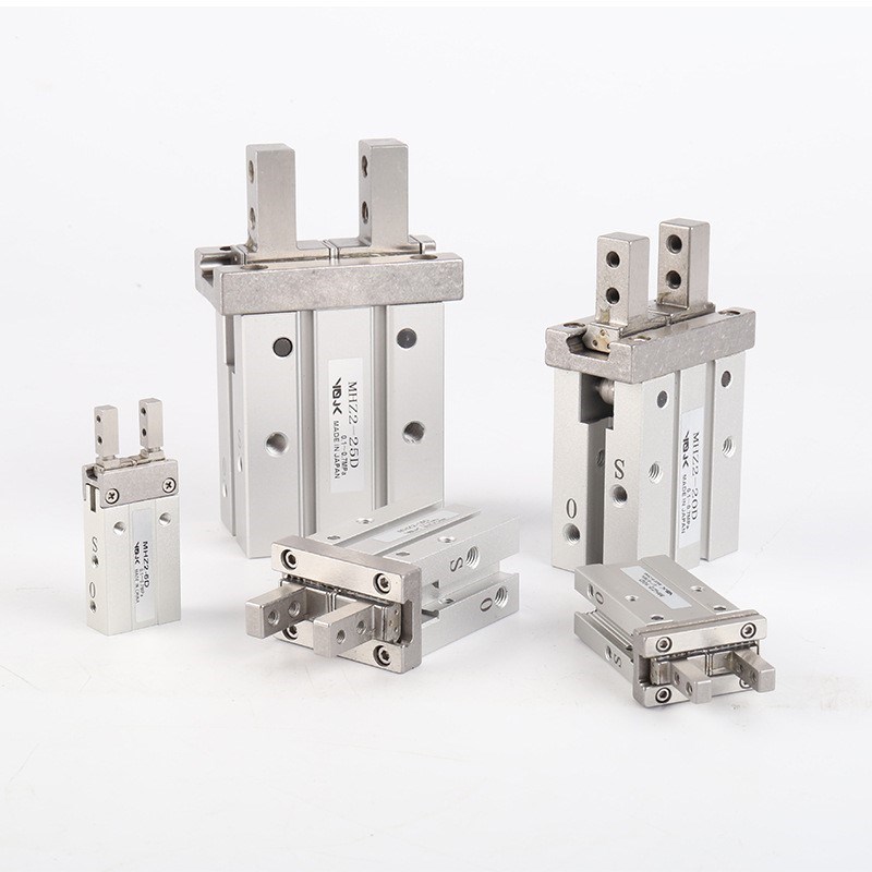 平行手指气缸 MHZ2q手指气缸气动平行夹紧气缸 平行机械夹爪气爪