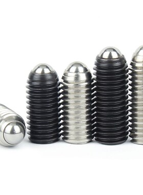 碳钢 粗牙 加长型 球头柱塞 BPJL3/4/5/6/8/10/12/16定位玻珠螺丝