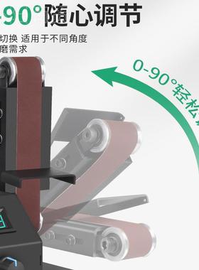 家用砂微型小型带迷你电动抛光机磨58194砂刀神器开刃台机式纸带