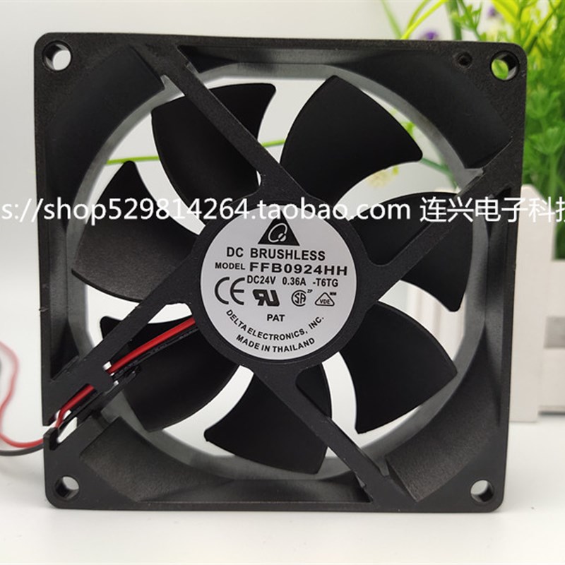 全新台达 9025 9cm厘米 FFB0924HH 24V 0.36A 变频器机箱散热风扇