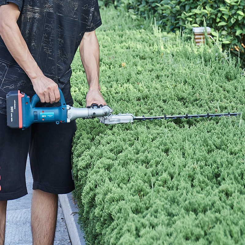 藤原电动绿篱机园林剪茶叶修剪机充电式家用修花剪草机割草机