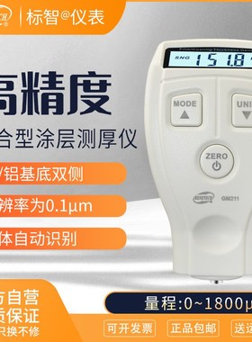 标智涂层测厚仪GM210油漆膜厚度镀锌层测厚仪汽车漆面检测仪GM211