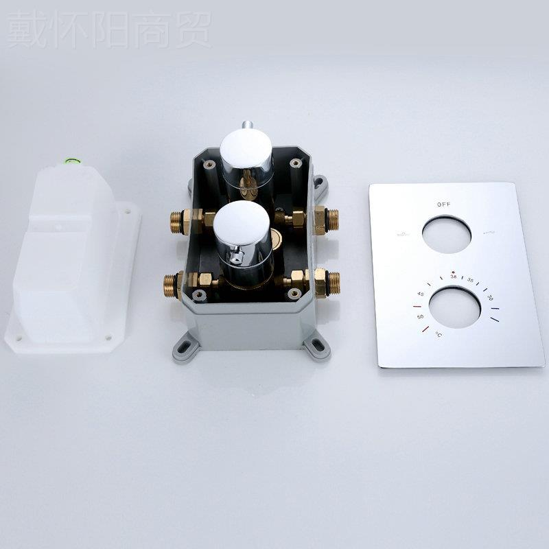 暗装头恒温花洒嵌式花入墙式吊JPK顶式冷热水入龙预埋铜洒套装