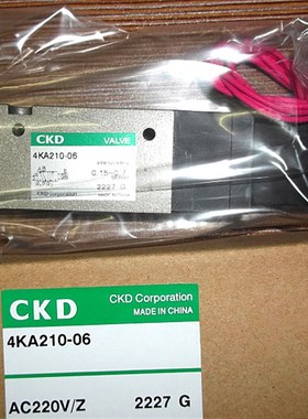 CKD全新原装电磁阀4KA210-06(DC24V)