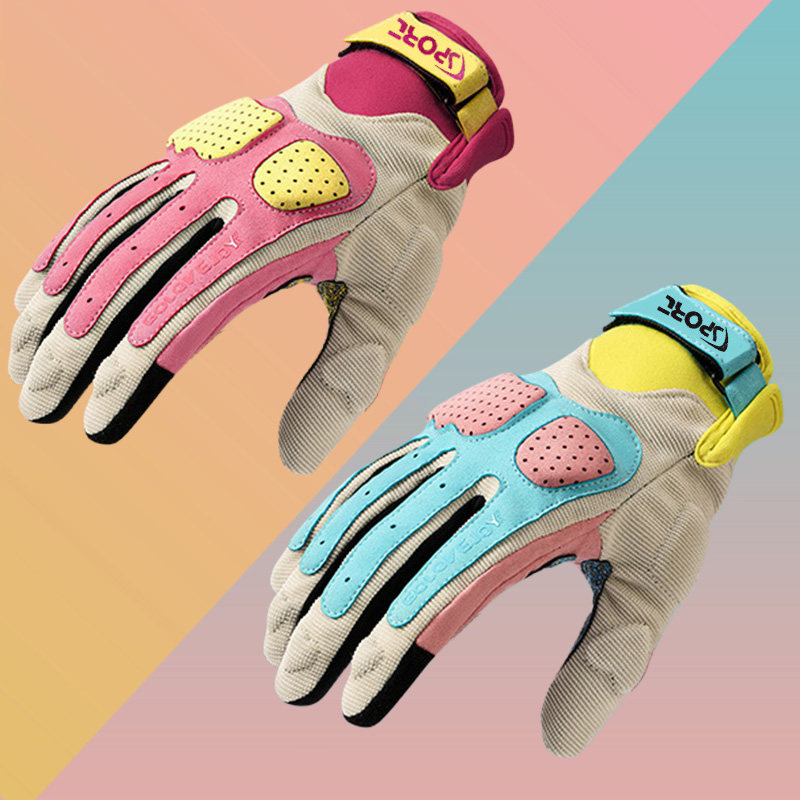 夏季机车骑行手套透气女款防晒四季通用男士机车骑士专用薄款