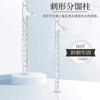 【工厂定制】具c支垂刺形分馏柱精馏管100/200/300/400/500mm/19*
