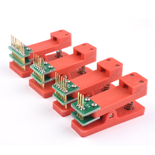 测试架PCB夹子治具夹具探针下载程序编程烧录弹簧针2.54间距3~10P