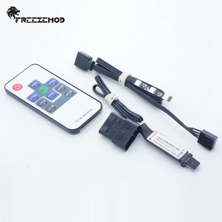 FREEZEMOD电脑水冷RGB-D3水冷头水箱专用12V七彩RGB套装