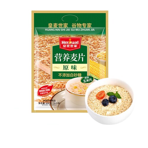 皇麦世家营养原味麦片608g无添加