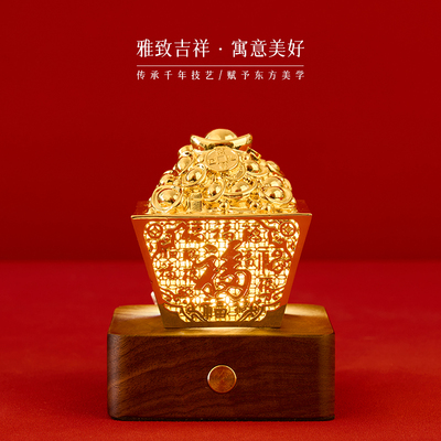 《日进斗金-花丝鎏金》
