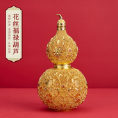 善吉来花丝福禄葫芦黄铜摆件鎏金家居店铺装 饰工艺品乔迁开业赠礼