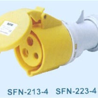 SFE上丰工业插座SFN-213-4 16A 三极连接器 IP44 三芯插头插座
