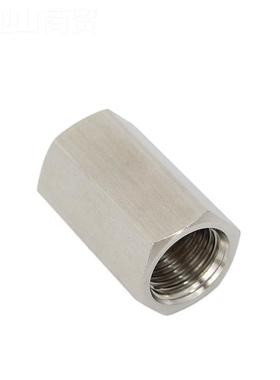 304不锈钢高压六角双内丝2DXV螺纹直通连头16水3管4 6接分1寸20 5