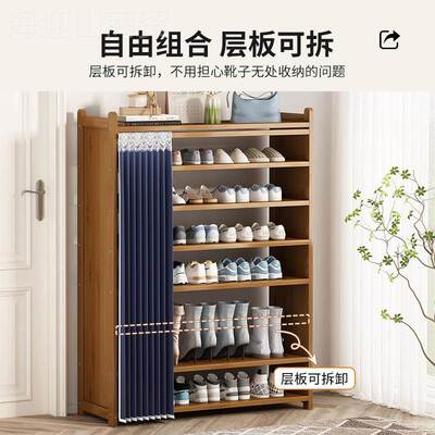 my鞋子家门口外多层简易室用内好看鞋架柜防尘出租房新HUJ款0224