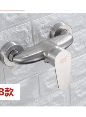 厂家直供淋304不锈钢龙浴头混水阀冷热暗装浴室76882热龙水器拉丝