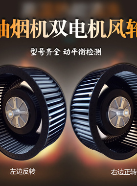 237 抽吸油烟机叶轮涡轮叶风扇左右双电机油烟机配件大全通用
