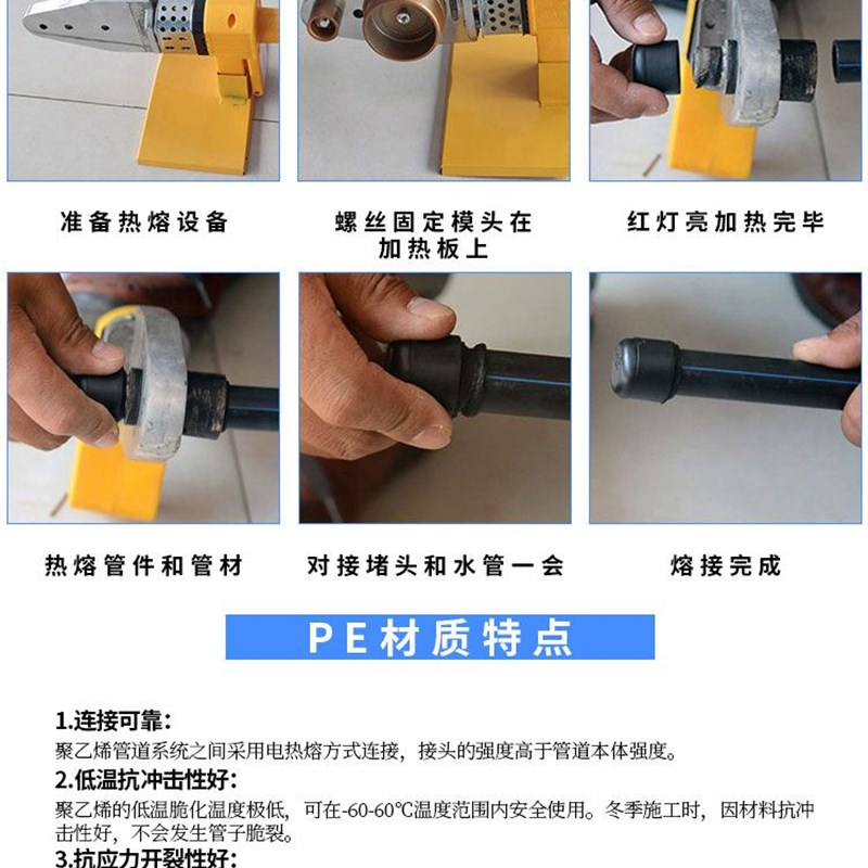 PE水管管件PE给水管材1.6MPA自来水管饮用水管 盘管20/4分新料