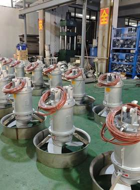 QB潜FUT水搅拌机高速混合推流器污水理304锈钢搅拌泵起吊处不系统