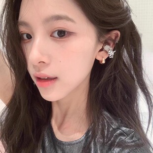 爆闪星星耳机钻扣适用freeclip耳机夹扣小众设计甜美高级感配饰女