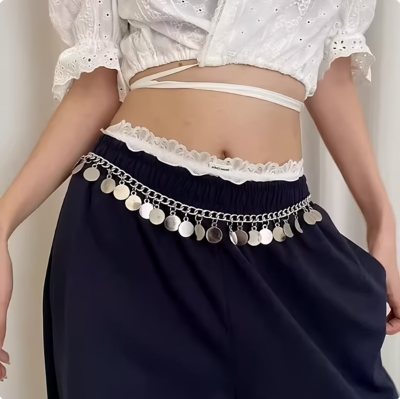 波西米亚金属腰链女裙子民族风腰带2025新款高级感中古牛仔裤配饰