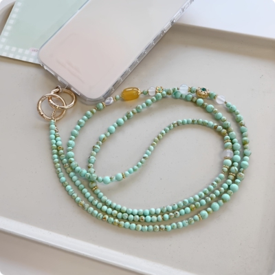 手机挂绳女精致高级感高端挂脖斜挎可背手机链轻奢小众不撞款链条