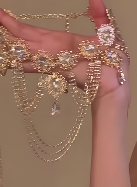 镶钻多层流苏项链女宫廷风复古设计高级感夸张锁骨链轻奢个性颈链