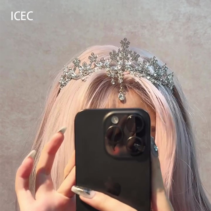 ICEC闪耀水钻公主皇冠发饰