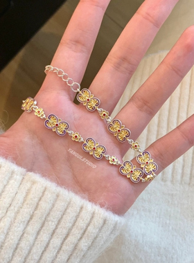 紫丁香国风新中式复古手链