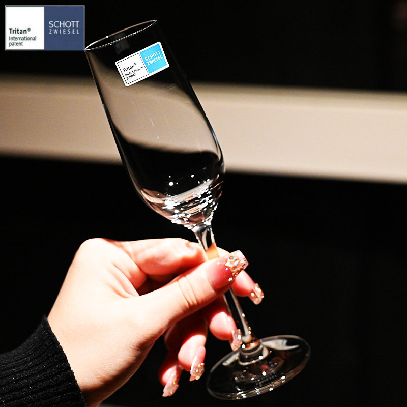 德国进口schott水晶玻璃轻奢烈酒高脚杯品鉴起甜酒杯气泡香槟杯子