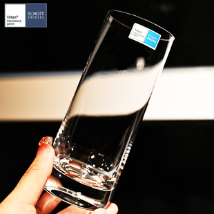 德国肖特进口水晶玻璃XO威士忌洋酒杯绿茶杯果汁饮料水杯啤酒杯子