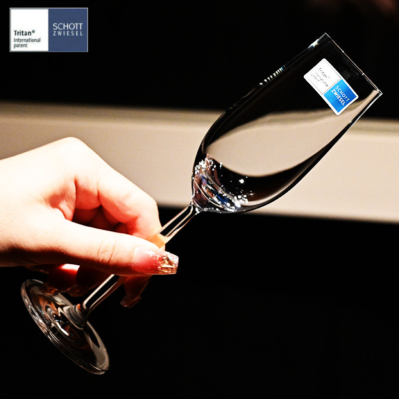 德国schott进口水晶玻璃轻奢烈酒高脚杯品鉴甜酒起气泡香槟酒杯子