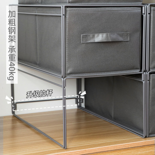 分层架y家用衣柜多功能分隔神器多层铁架 分层置物架收纳箱抽屉式