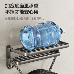 毛巾架卫生间免打孔浴巾架一体挂架套件厕所洗澡间浴室Y架子置物