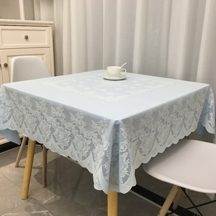 方桌布防水防油免洗田园家用八仙A桌布台布麻将桌布pvc塑料餐桌布