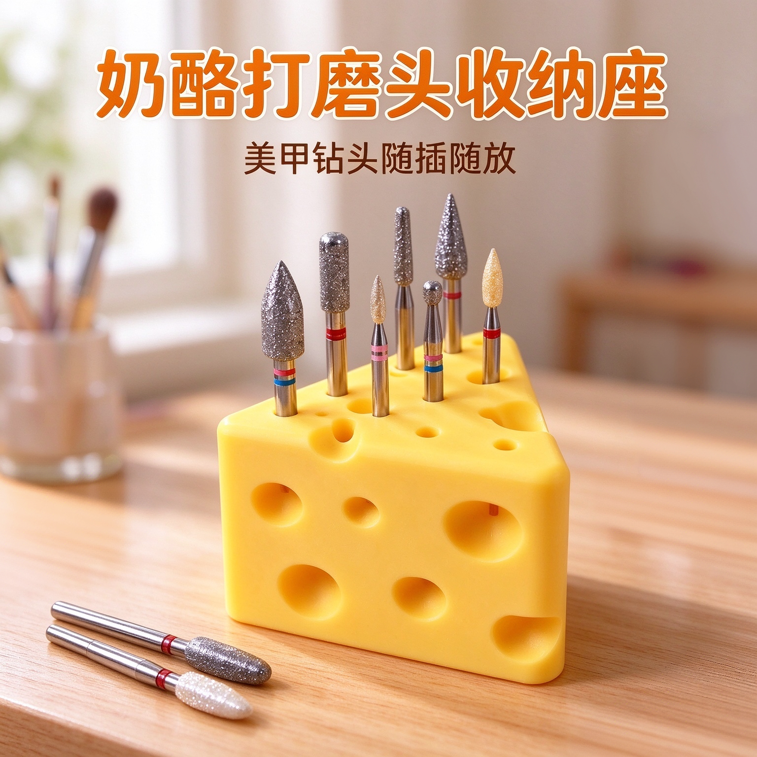 3D打印美甲打磨头收纳盒
