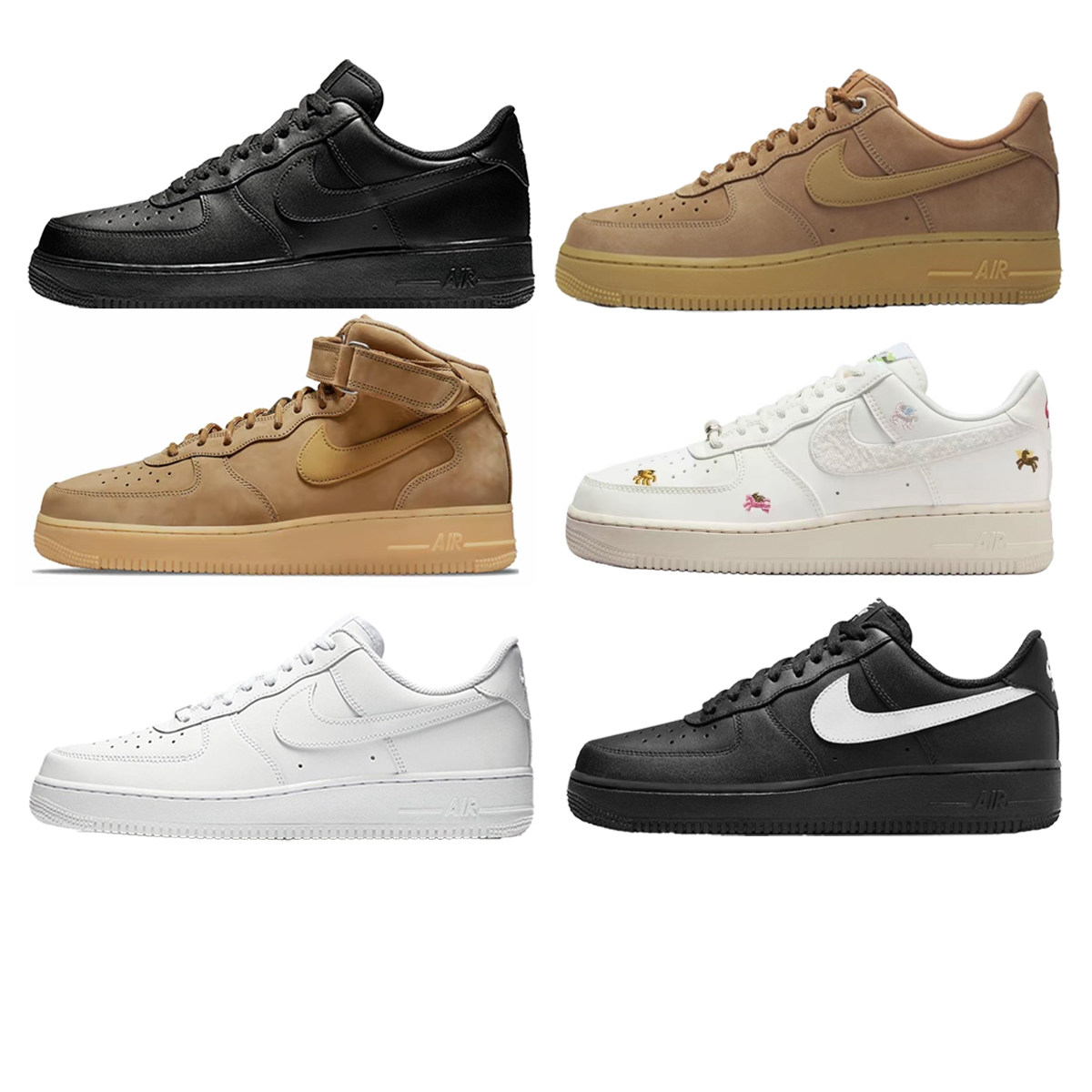 Nike耐克AirForce1经典空军一号AF1防滑板鞋休闲鞋运动男女CW2288