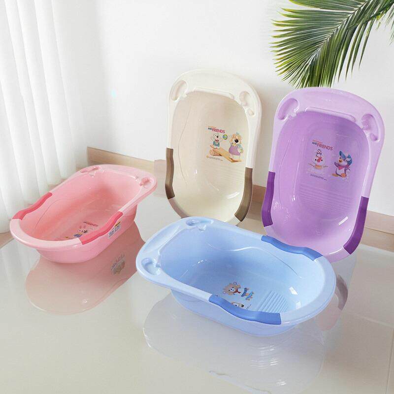 婴儿浴盆幼儿浴盆可坐躺通用儿童大号洗澡浴桶新生儿用品沐浴盆